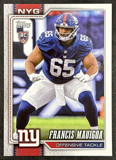 Francis Mauigoa 2026 Topps Flagship Rookie Giants Sports Trading Cards