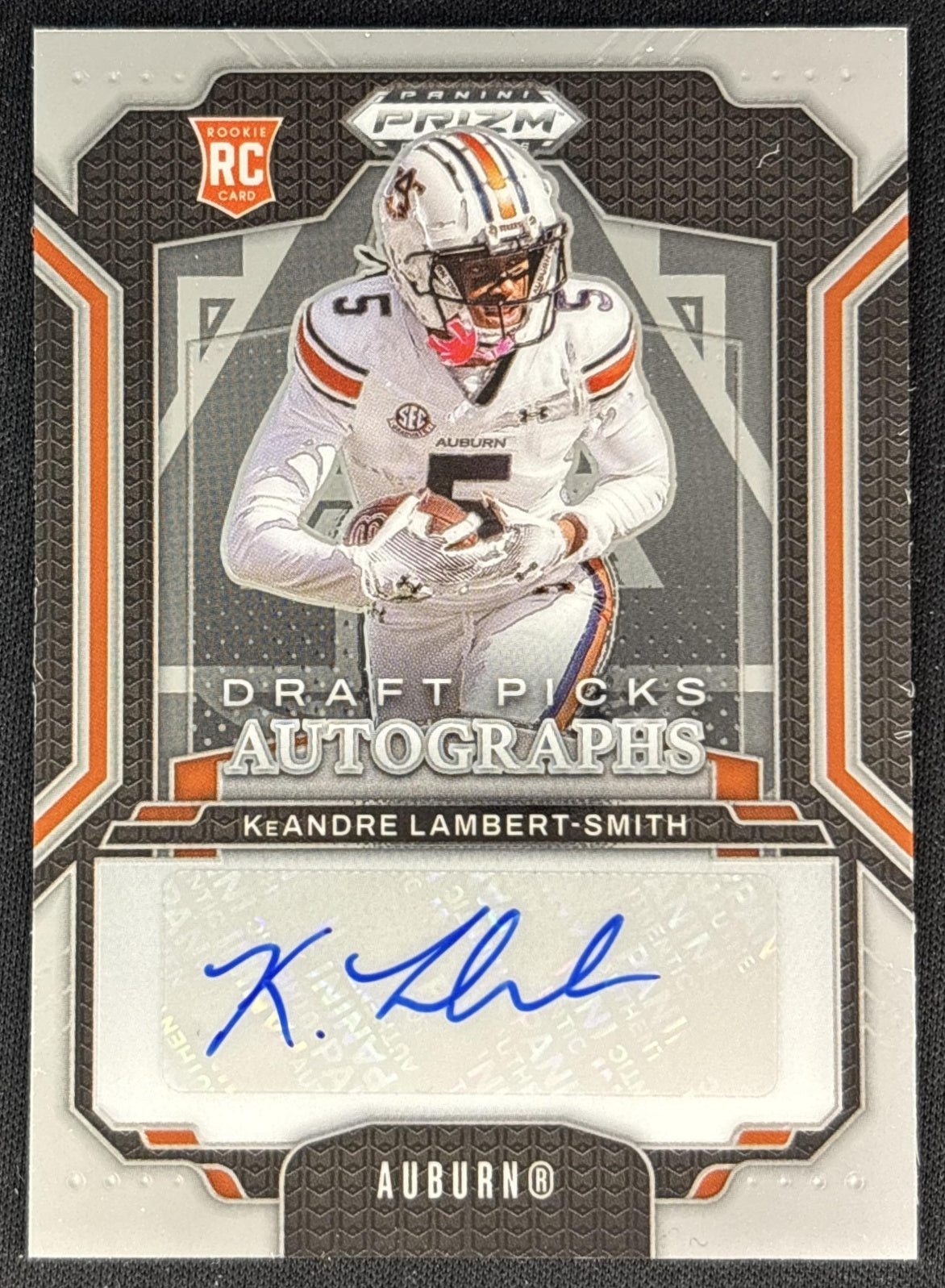 KeAndre Lambert-Smith 2025 Panini Prizm Draft Picks Auto Tigers Front