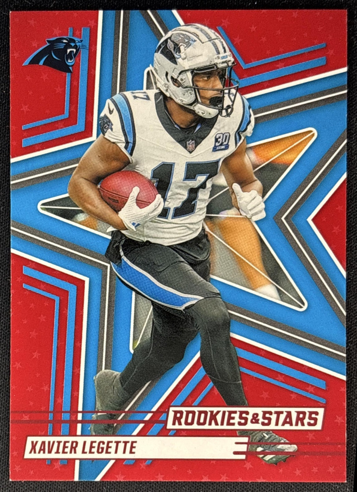 Xavier Legette 2025 Panini Rookies & Stars Red Panthers front