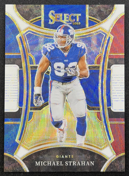 Michael Strahan 2023 Panini Select Tri Color Prizms /149 Giants