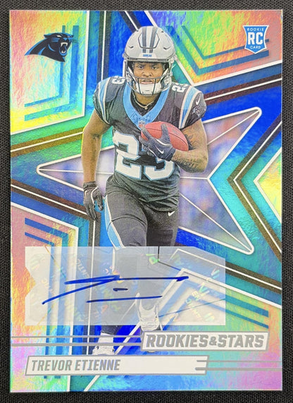 Trevor Etienne 2025 Panini Rookies & Stars Auto Panthers front