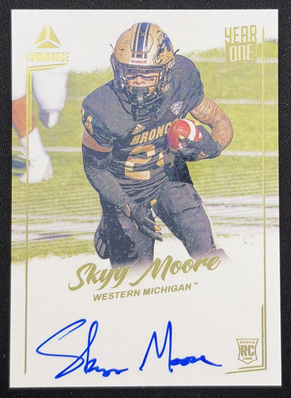Skyy Moore 2022 Panini Luminance Year One Signatures RPS Chiefs