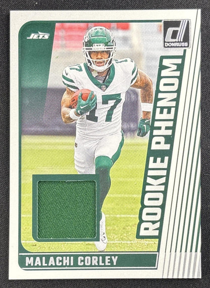 Malachi Corley 2024 Panini Donruss Rookie Phenom Jerseys Jets