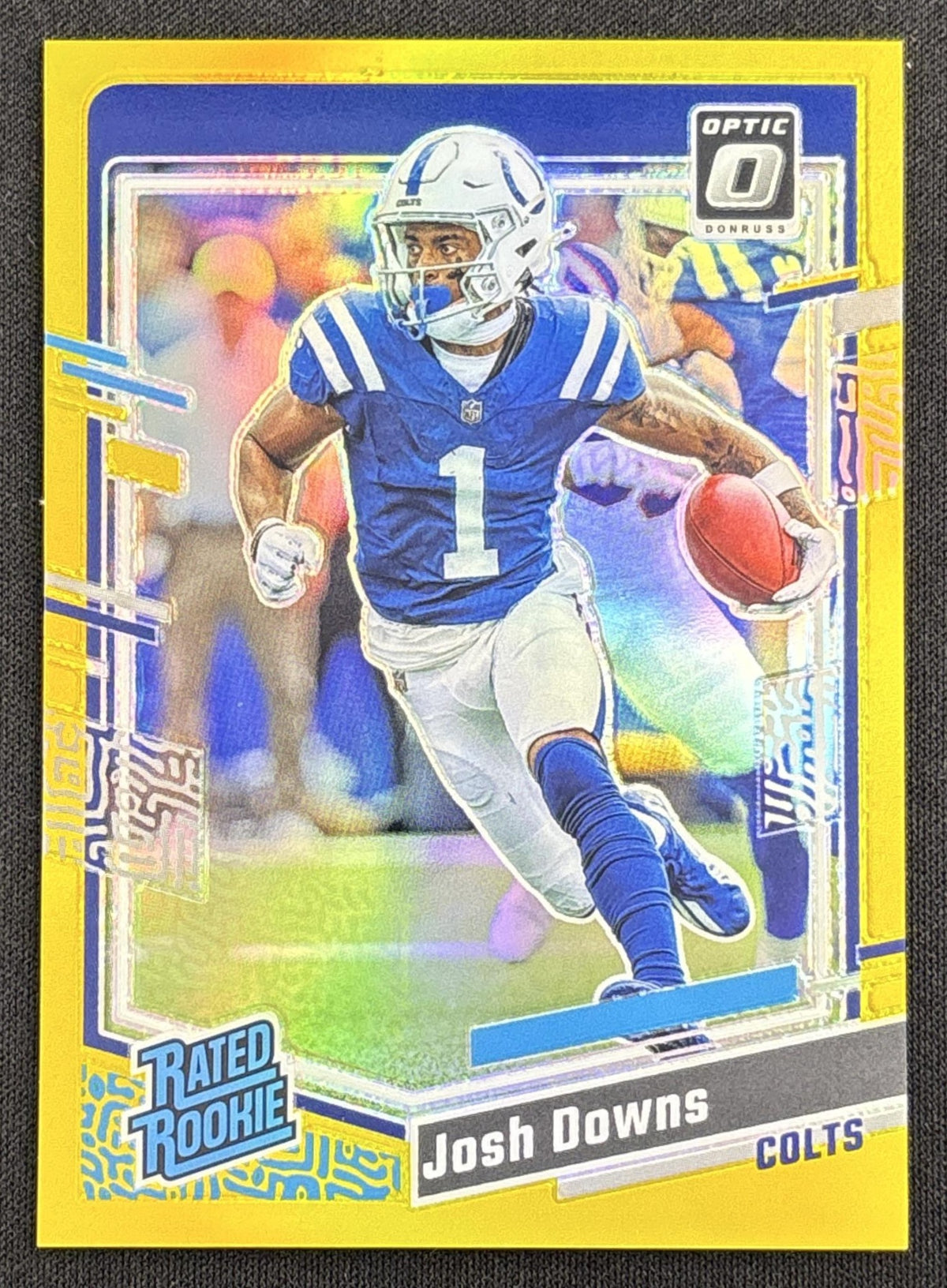 Josh Downs 2023 Panini Donruss Optic Gold Prizm /10 Colts
