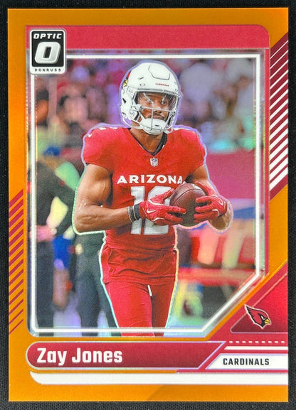 Zay Jones 2024 Donruss Optic Orange /249 Cardinals front