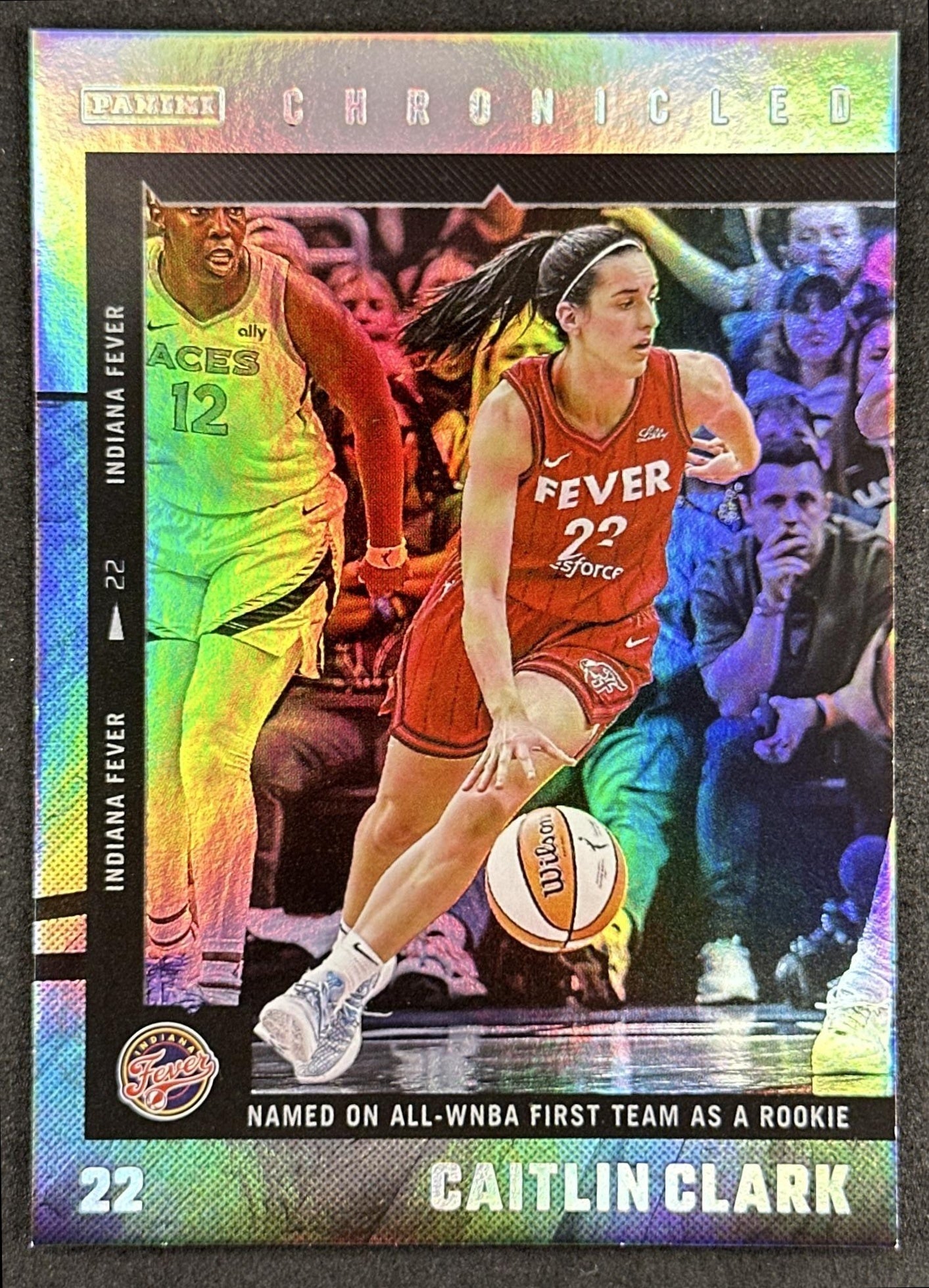 Caitlin Clark 2025 Panini Chronicled WNBA Holo Fever 17 Indiana Fever