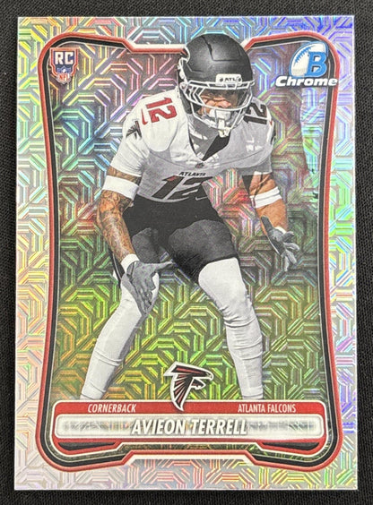 Avieon Terrell 2026 Bowman Chrome NFL Mojo Refractor Falcons