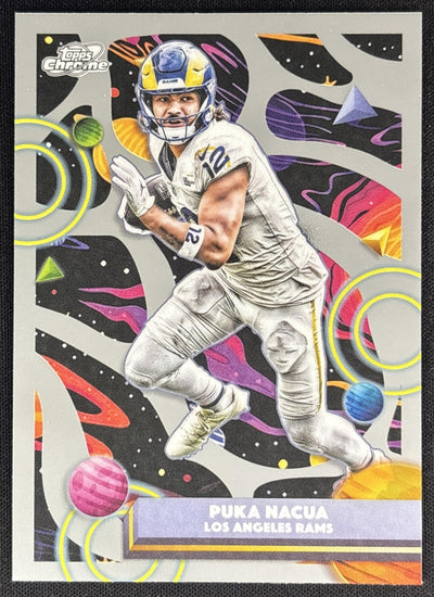 Puka Nacua 2025 Topps Cosmic Chrome Rams Sports Trading Cards