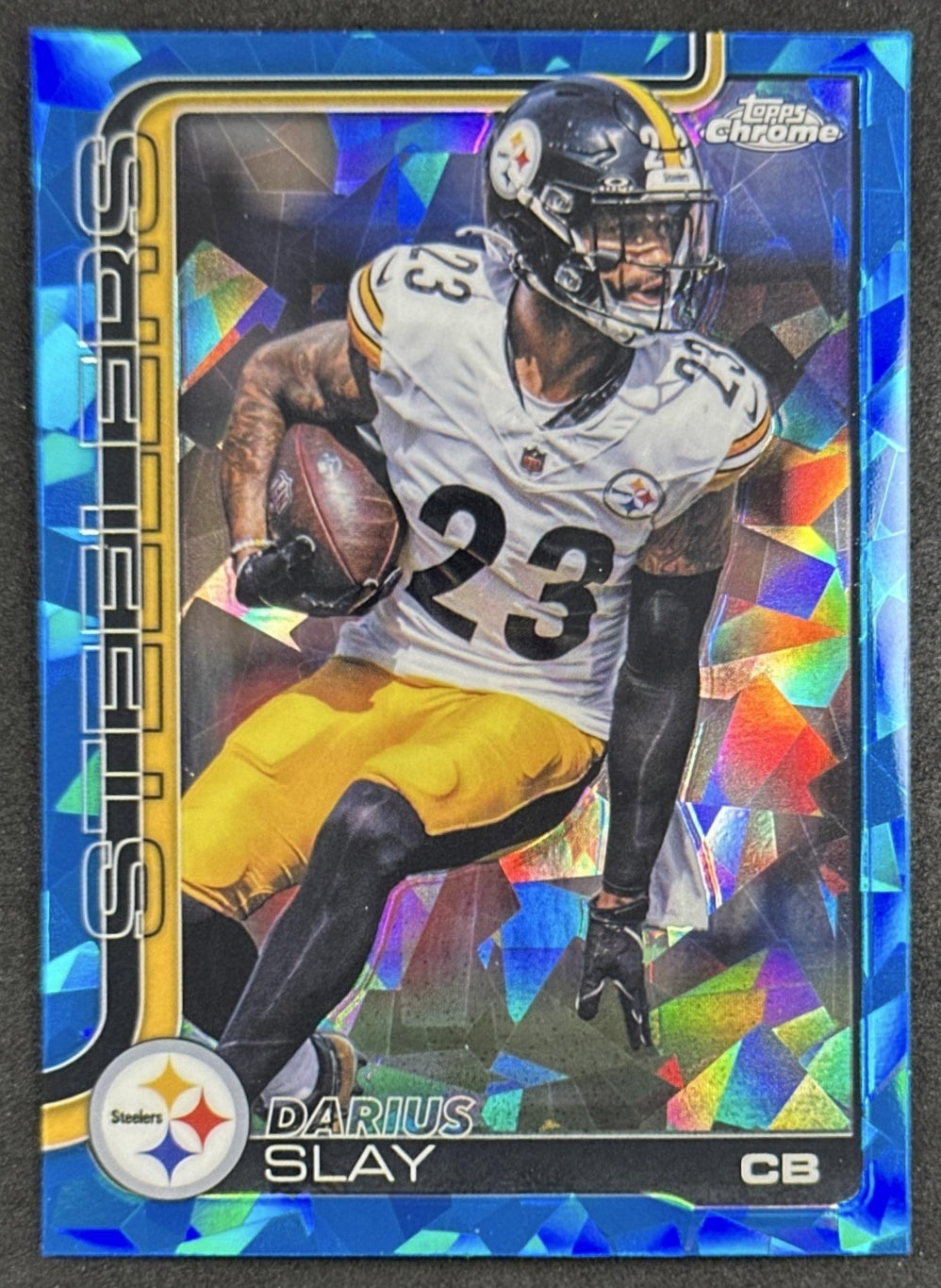 Darius Slay 2025 Topps Chrome Sapphire Steelers front
