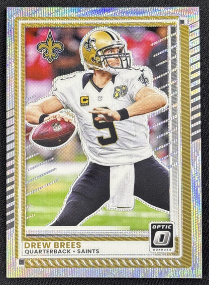 Drew Brees 2025 Panini Donruss Optic Wave Prizm /300 Saints