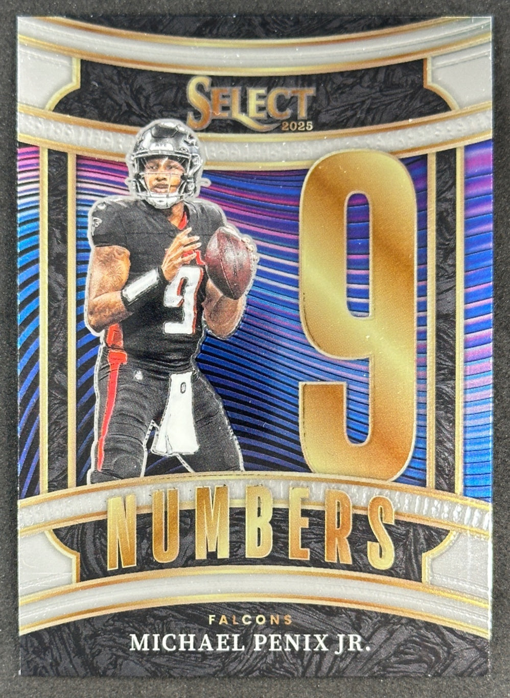 Michael Penix Jr. 2025 Select Numbers Falcons Sports Trading Cards