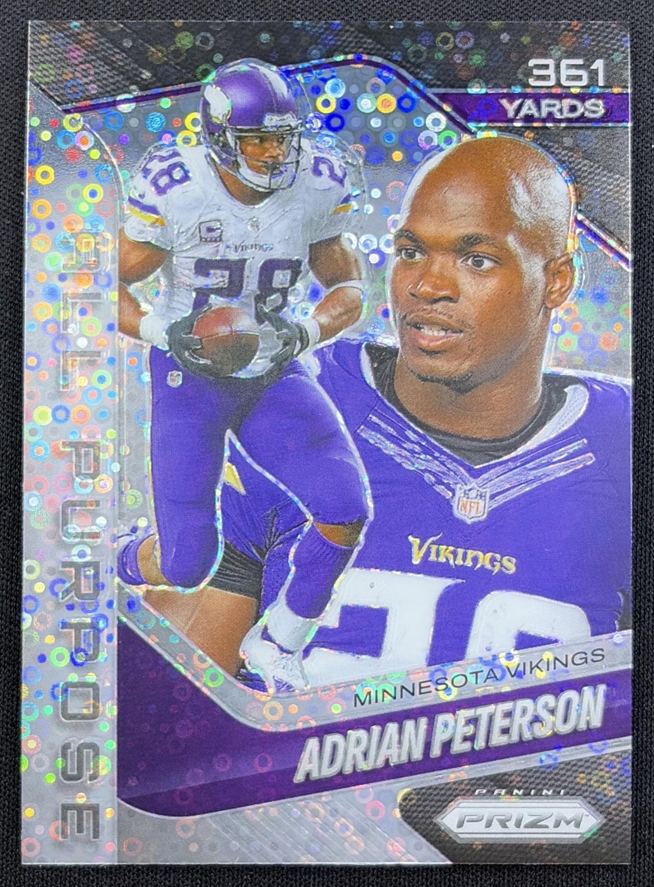 Adrian Peterson 2025 Panini Prizm All Purpose No Huddle Vikings Minnesota Vikings