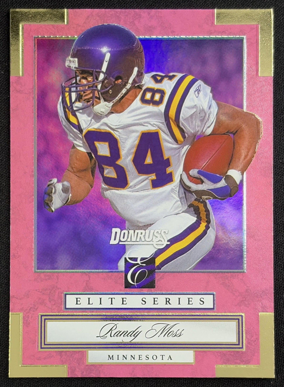 Randy Moss 2026 Panini Donruss Elite Series Pink Vikings