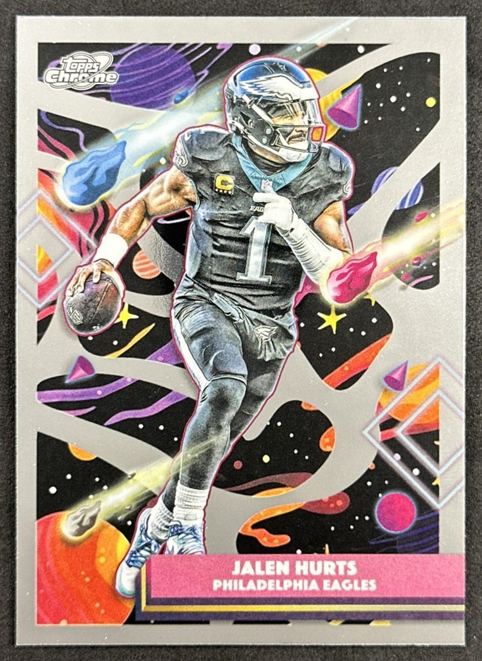 Jalen Hurts 2025 Topps Cosmic Chrome Eagles