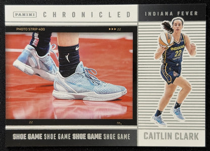 Caitlin Clark 2025 Panini Chronicled Shoe Game Fever 80 Sports Trading Card