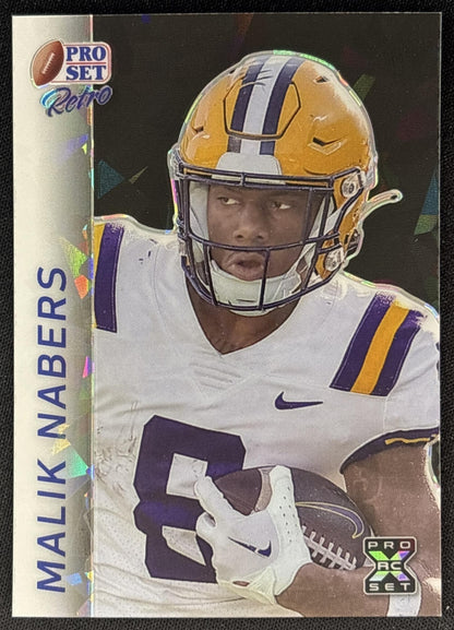 Malik Nabers 2024 Leaf Retro Rookie /4 Giants front