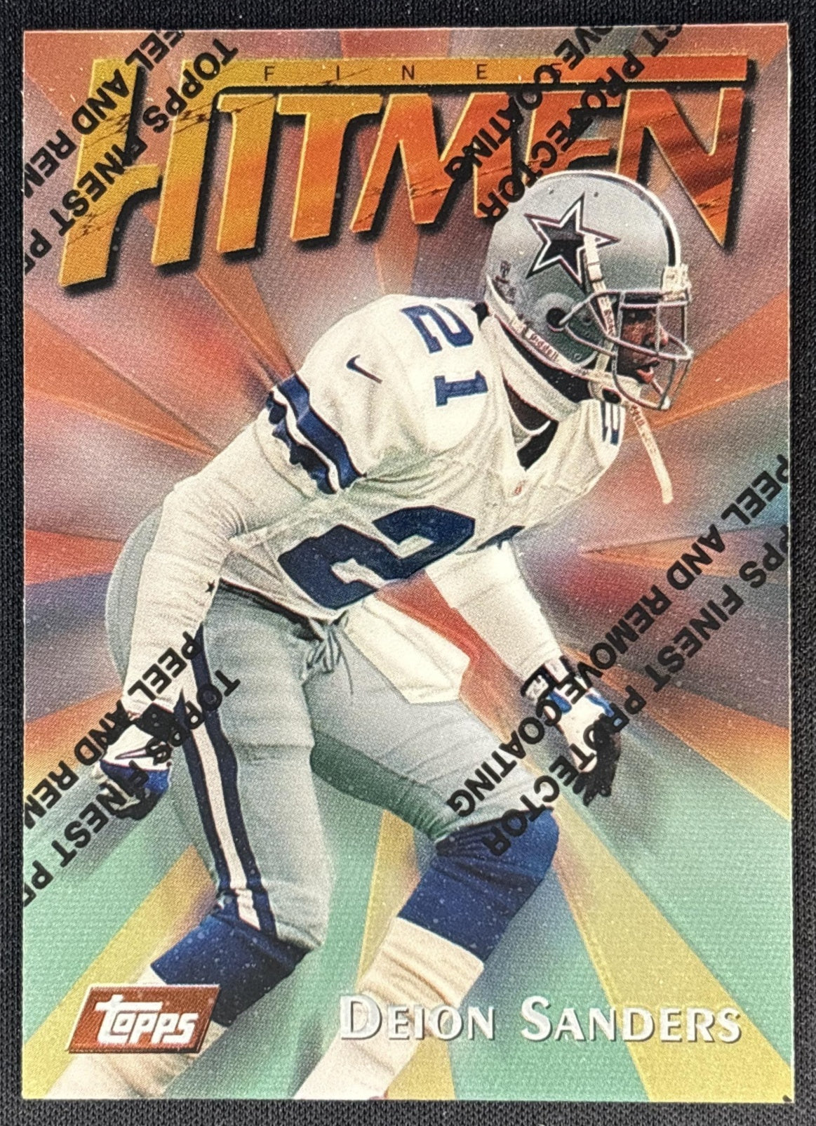 Deion Sanders 1997 Topps Finest Cowboys