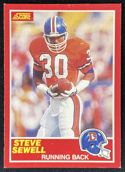 Steve Sewell 1989 Score Broncos Sports Trading Card