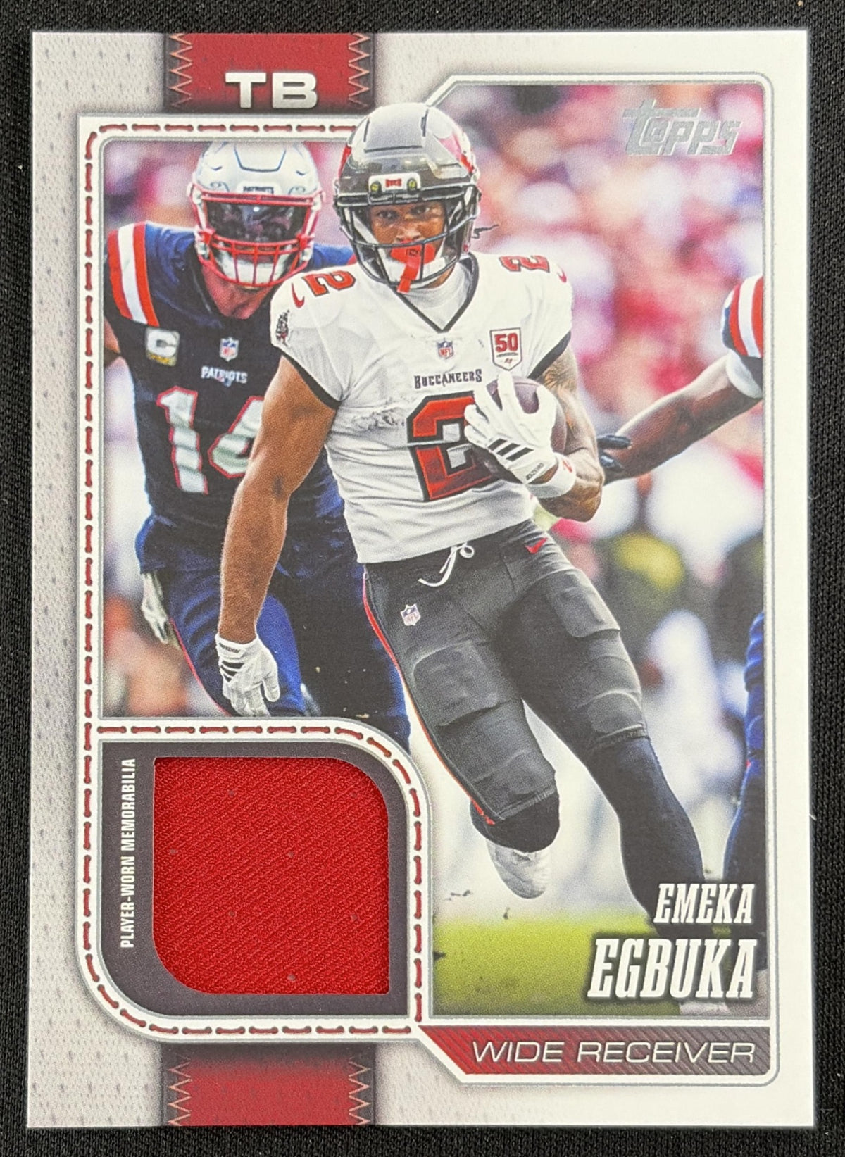 Emeka Egbuka 2026 Topps Real One Relic Buccaneers