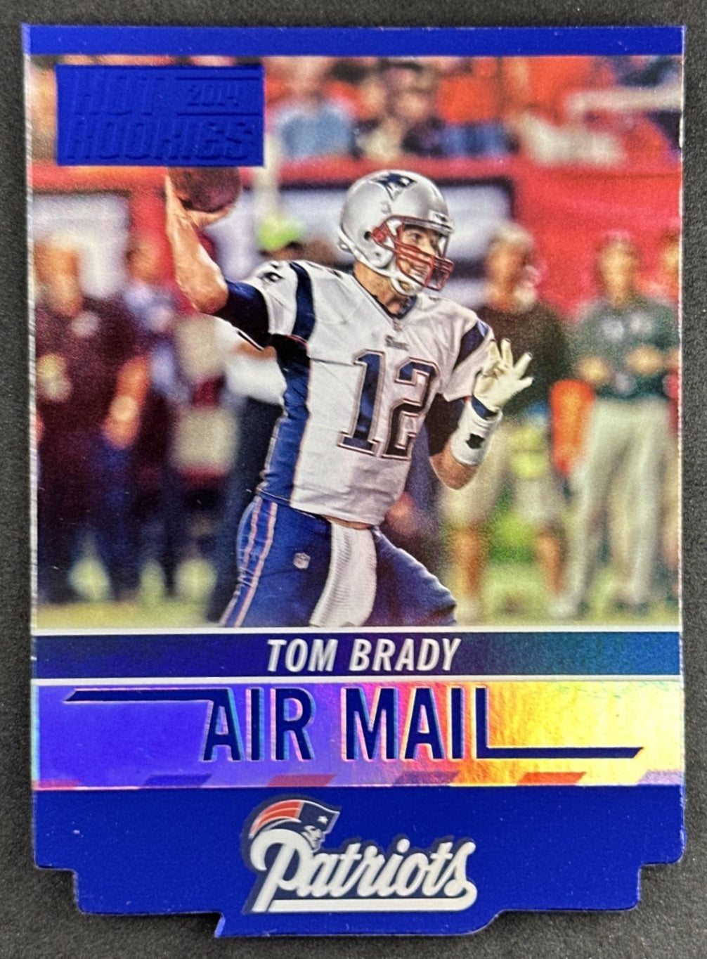 Tom Brady 2014 Panini Score Air Mail Blue Patriots Front