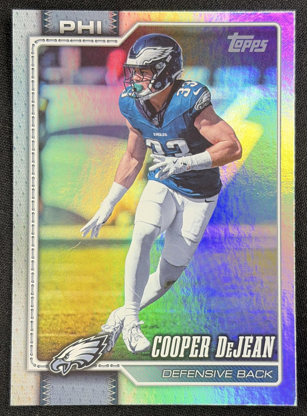 Cooper DeJean 2026 Topps Rainbow Foil Eagles
