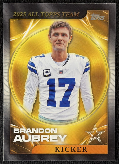 Brandon Aubrey 2026 Topps 2025 All-Topps Team Cowboys front