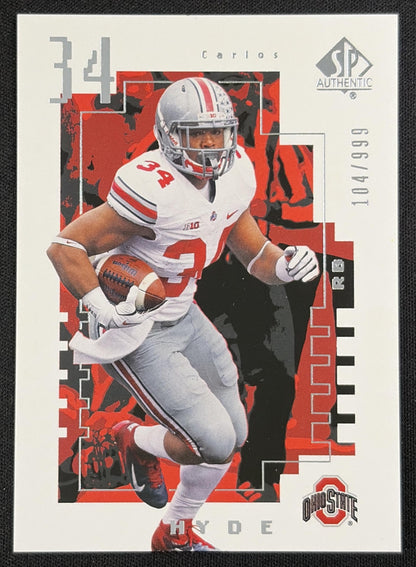 Carlos Hyde 2014 SP Authentic Future Watch /999 Buckeyes