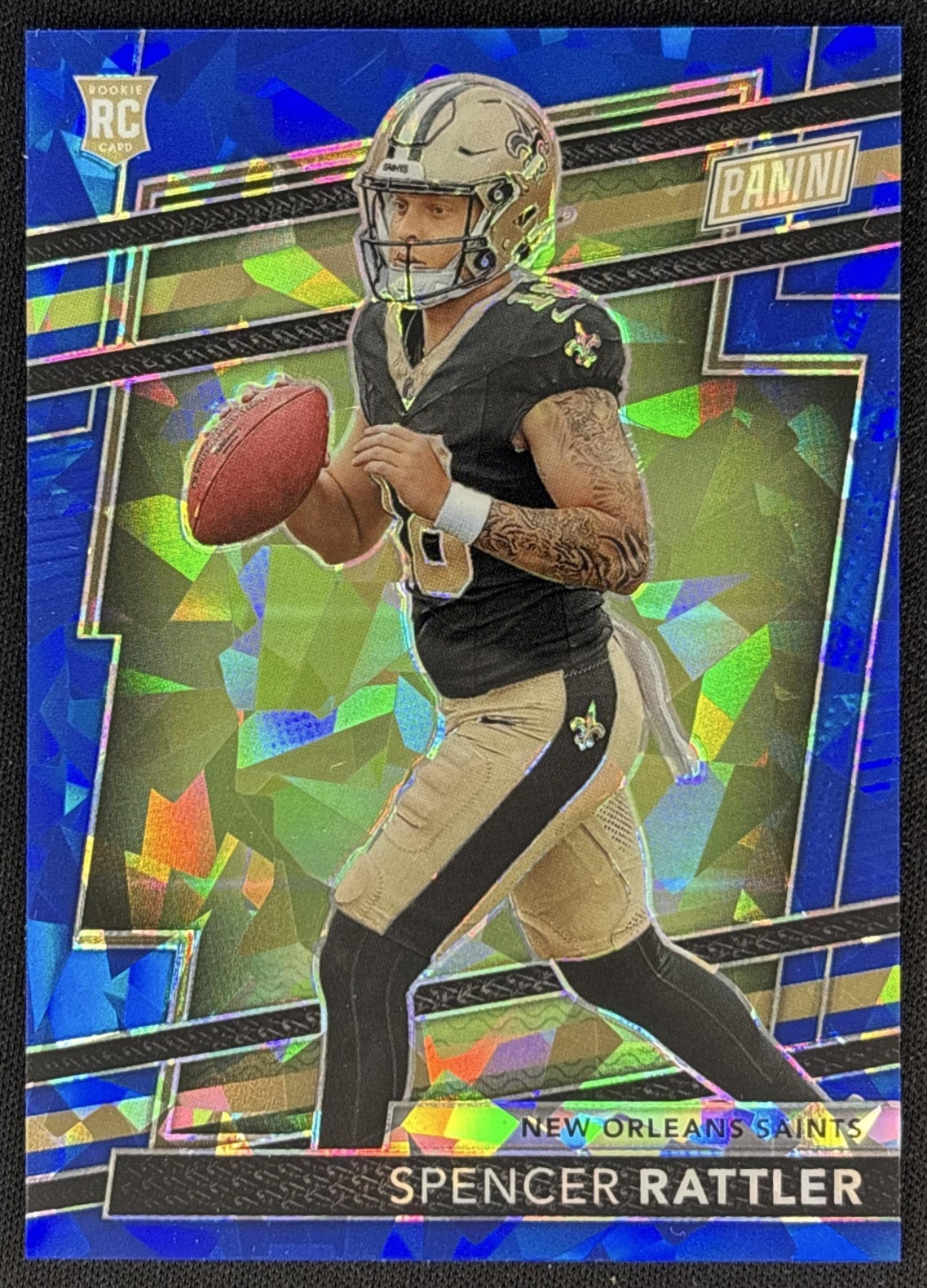 Spencer Rattler 2024 National NSCC VIP Party Rookies Blue Sparkle /124 Saints