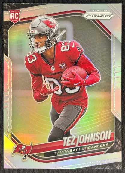Tez Johnson 2025 Prizm Silver Buccaneers - Front