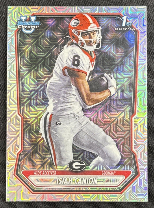 Isiah Canion 2026 Bowman Chrome Prospects Mojo Refractor Bulldogs