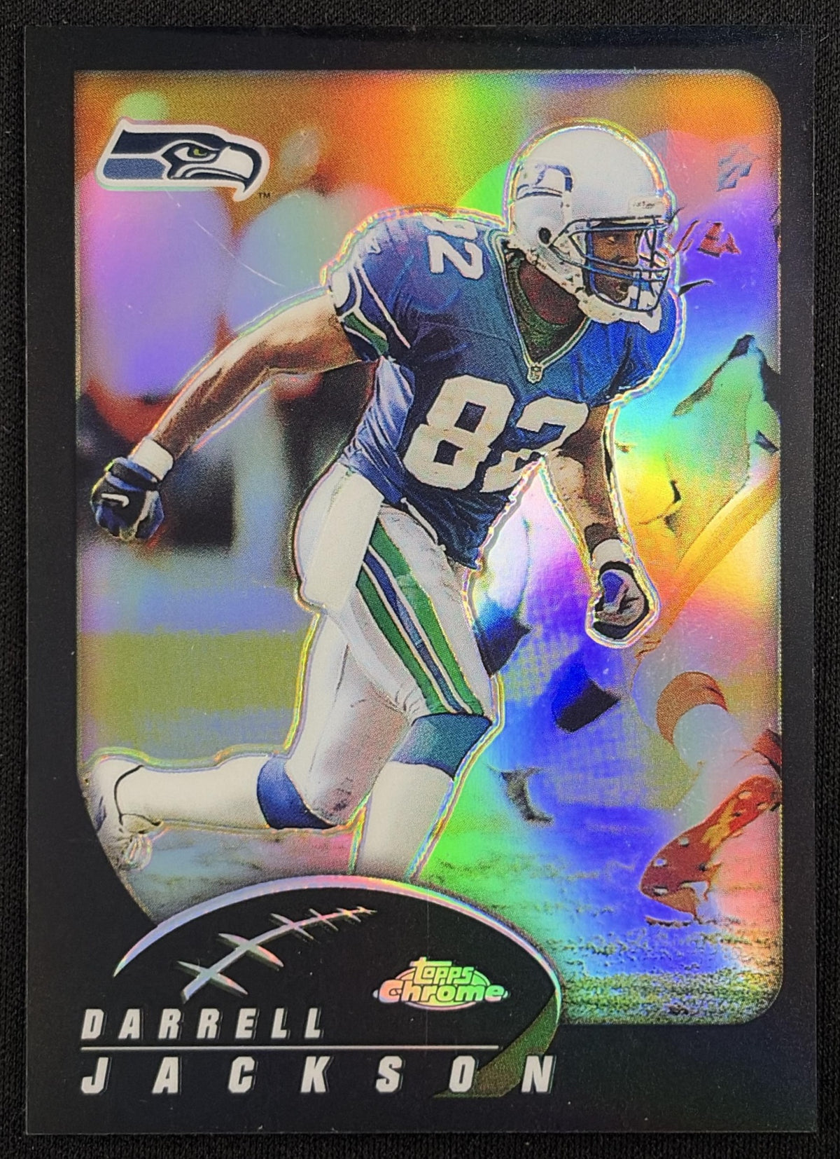 Darrell Jackson 2002 Topps Chrome Black Refractor /599 Seahawks