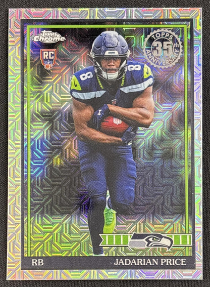 Jadarian Price 2026 Topps 1991 Chrome Rookie Mojo Refractor Seahawks