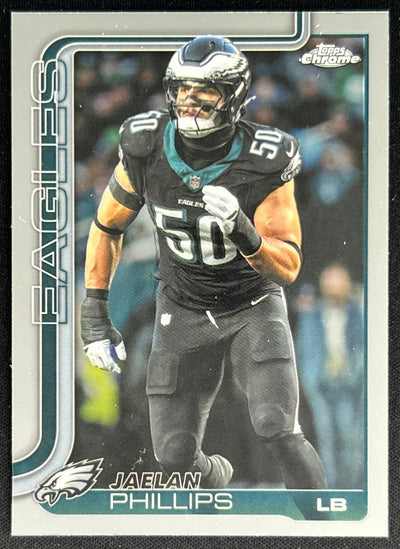 Jaelan Phillips 2025 Topps Chrome Eagles Default Title Sports Trading Cards