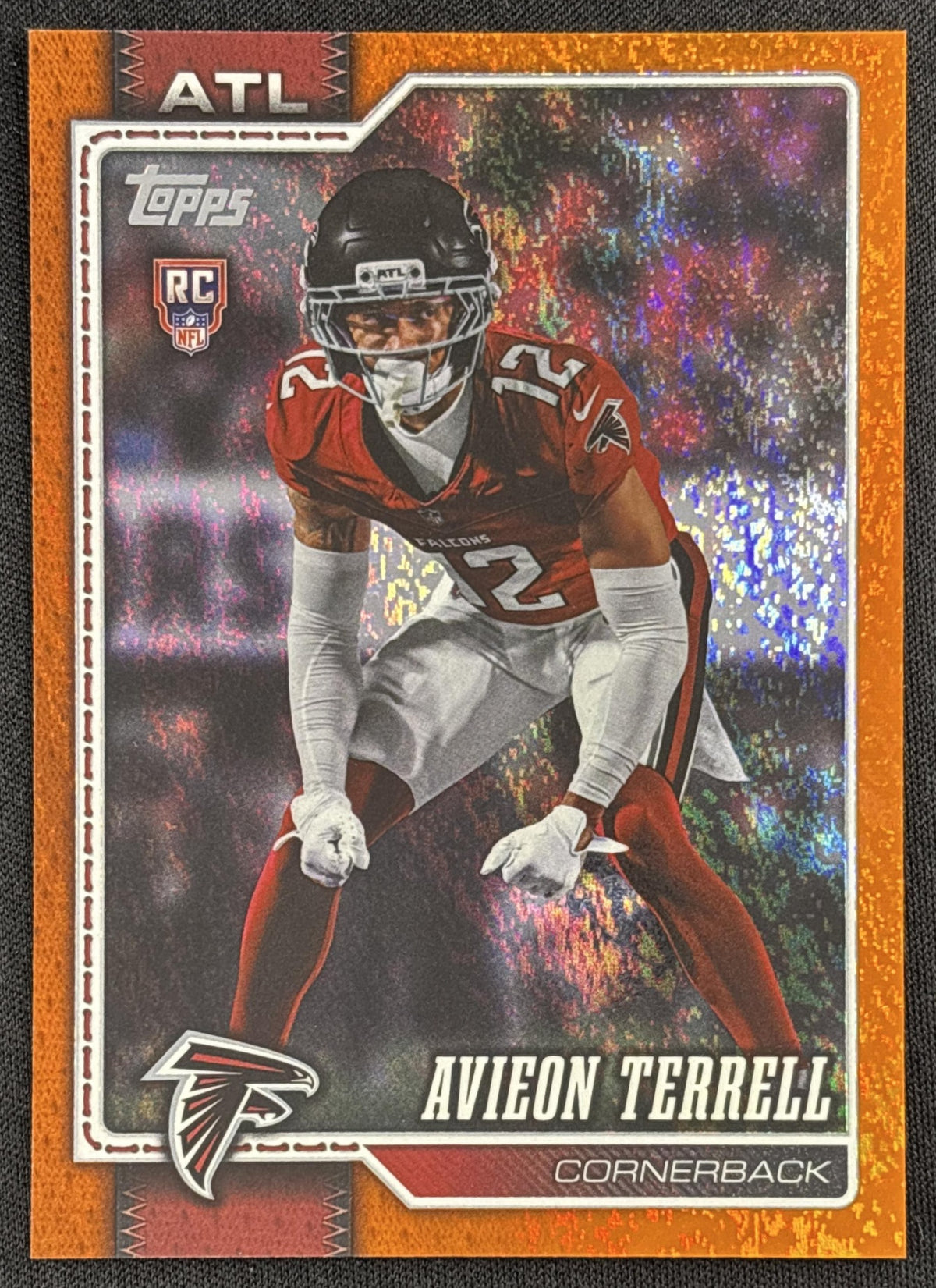 Avieon Terrell 2026 Topps Orange Foil /25 Falcons