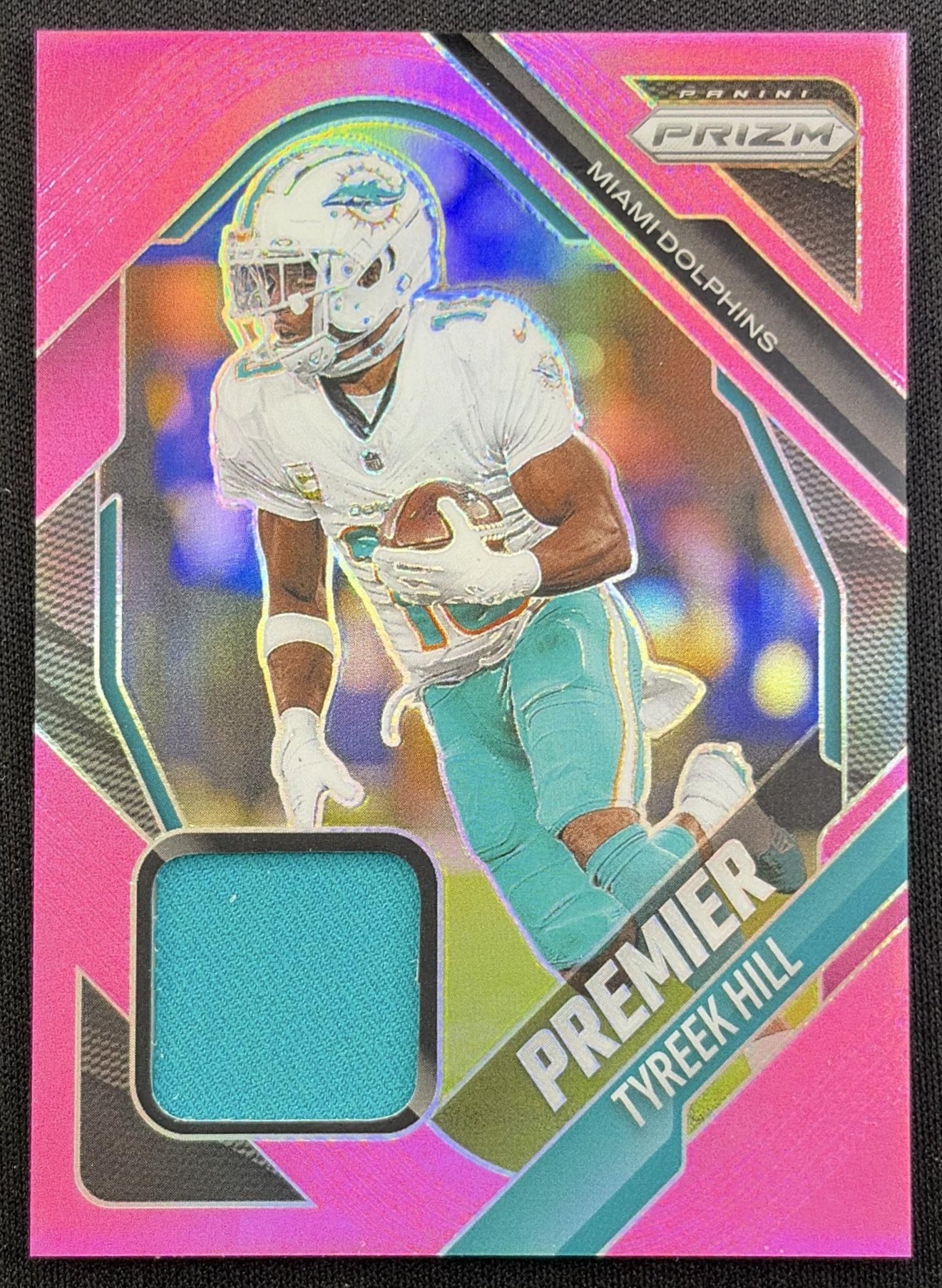 Tyreek Hill 2025 Panini Prizm Premier Jerseys Pink Dolphins