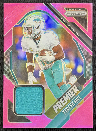 Tyreek Hill 2025 Panini Prizm Premier Jerseys Pink Dolphins