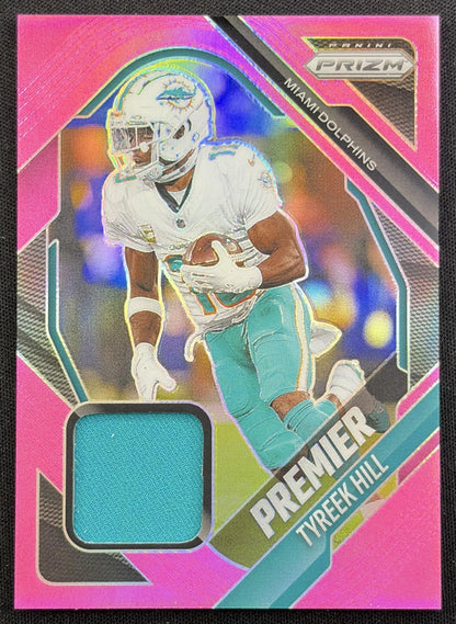 Tyreek Hill 2025 Panini Prizm Premier Jerseys Pink Dolphins