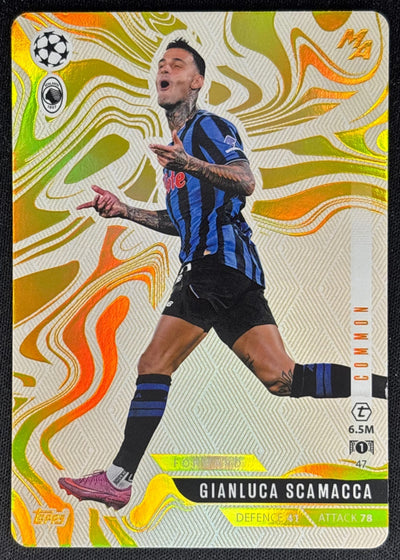 Gianluca Scamacca 2025 Match Attax Madness UEFA Champions League Common Atalanta Sports Trading Cards