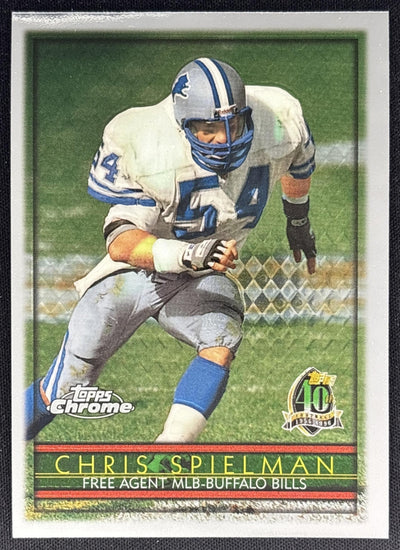 Chris Spielman 1996 Topps Chrome Bills Sports Trading Cards