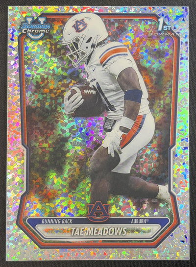 Tae Meadows 2026 Bowman Chrome Prospects Speckle Refractor Tigers Sports Trading Card