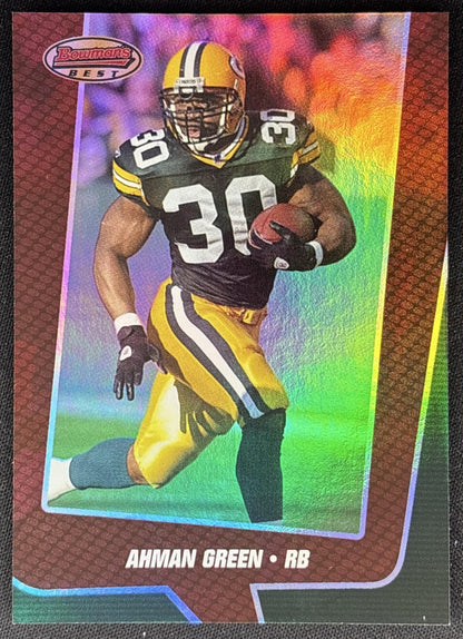 Ahman Green 2005 Bowman's Best Red /499 Packers Sports Trading Card