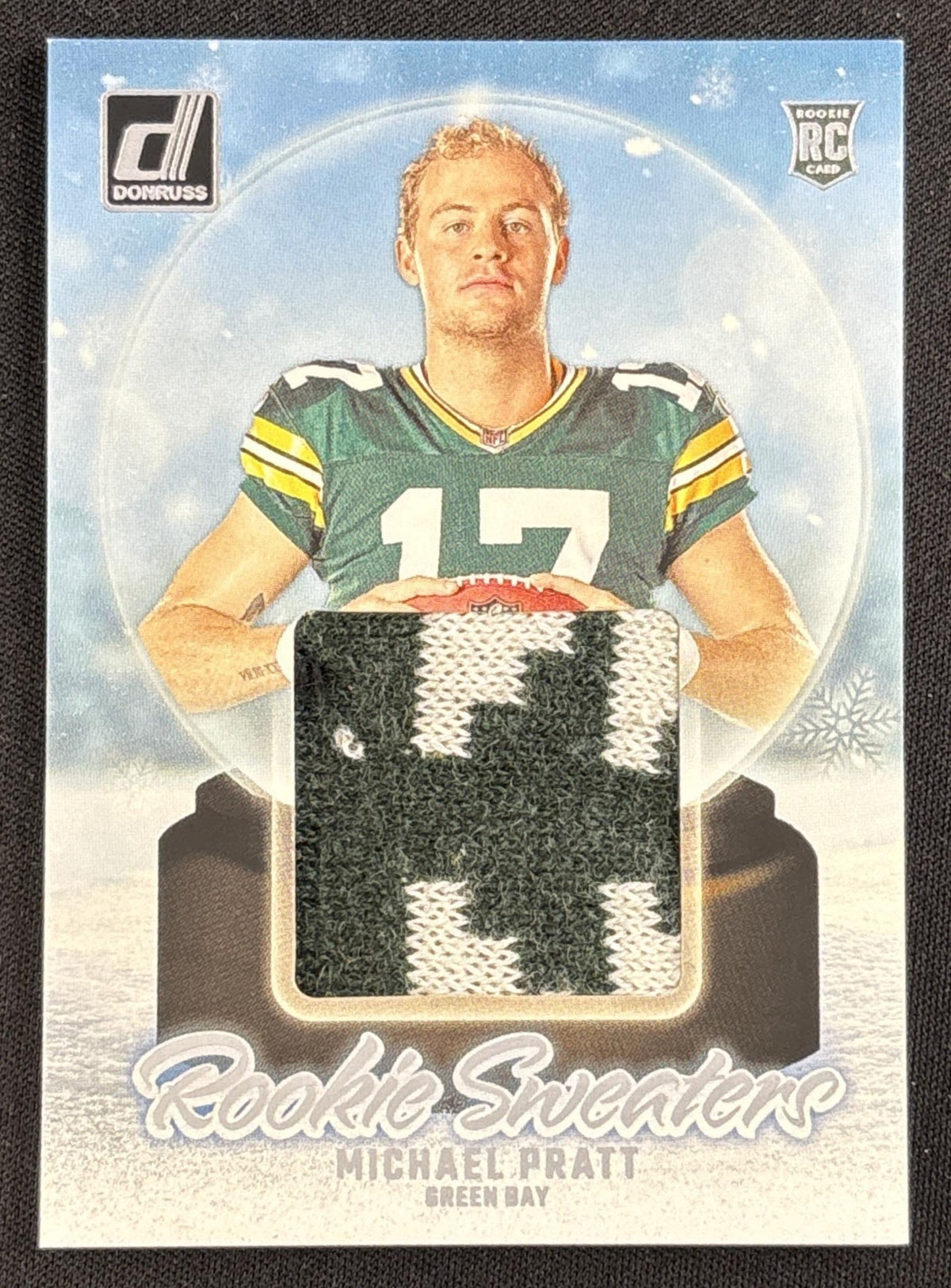 Michael Pratt 2024 Panini Donruss Rookie Holiday Sweater Packers #2