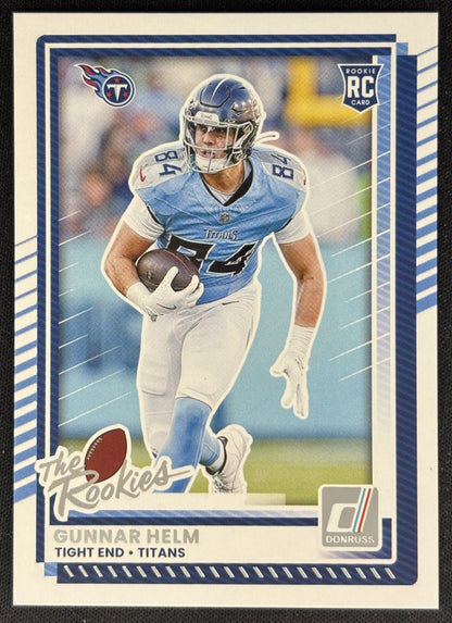 Gunnar Helm 2025 Panini Donruss Rookies & Highlights Titans Sports Trading Cards
