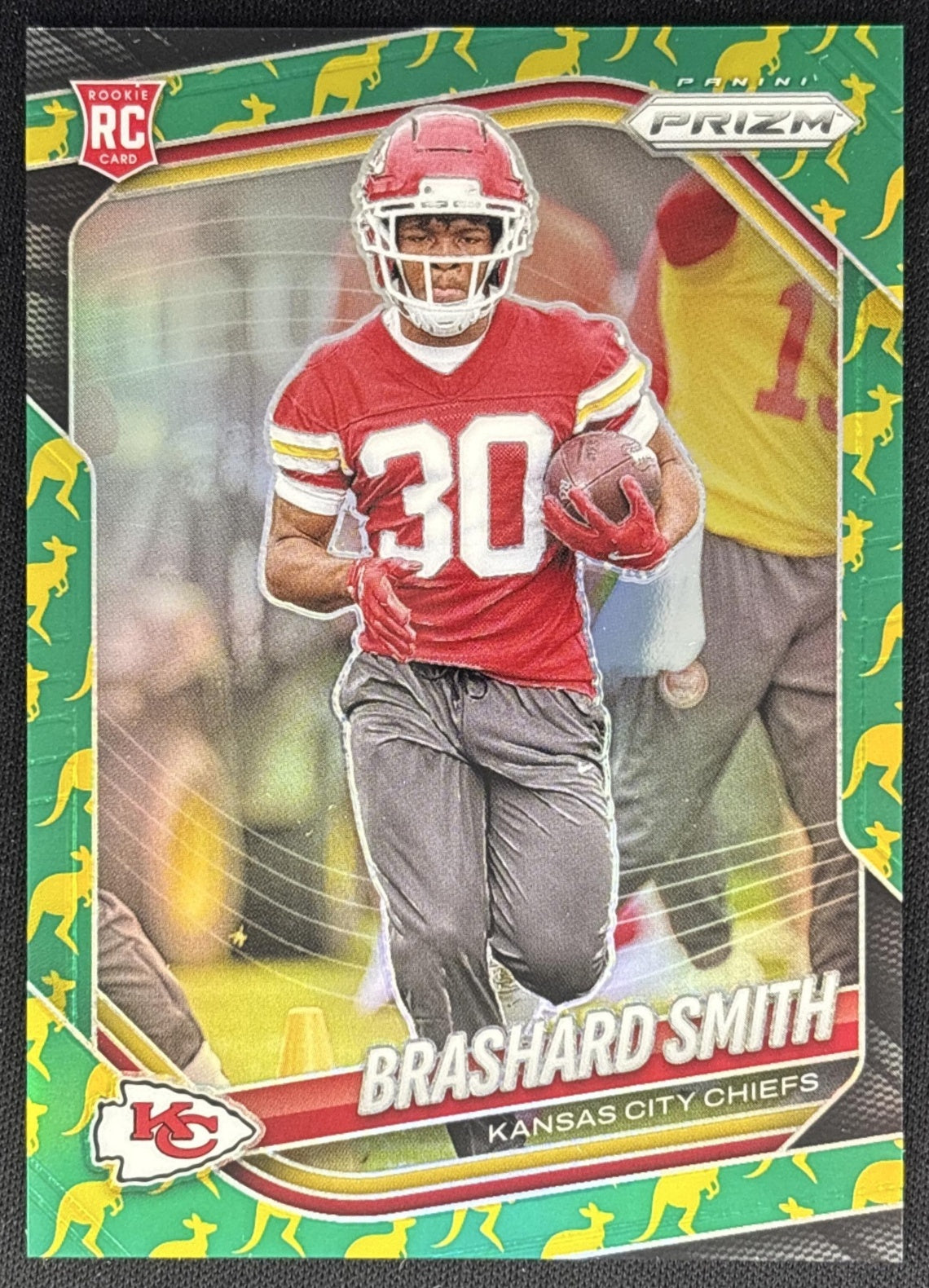 Brashard Smith 2025 Panini Prizm Kangaroo /61 Chiefs Sports Trading Cards