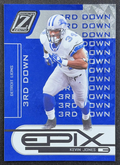 Kevin Jones 2005 Donruss Zenith Epix Red 1st Prospect Down /250 Lions
