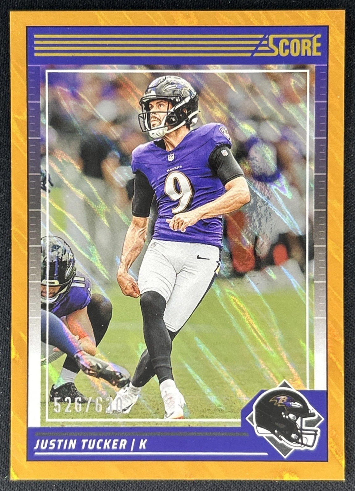 Justin Tucker 2024 Panini Score Lava /630 Ravens