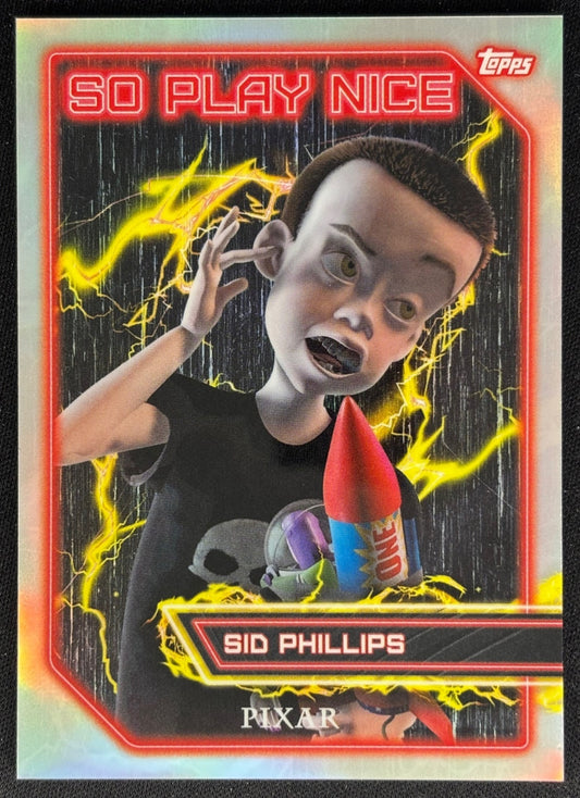 Sid Phillips 2025 Topps Pixar Crystal 30 Years of Toy Story So Play Nice Non-Sports Trading Cards