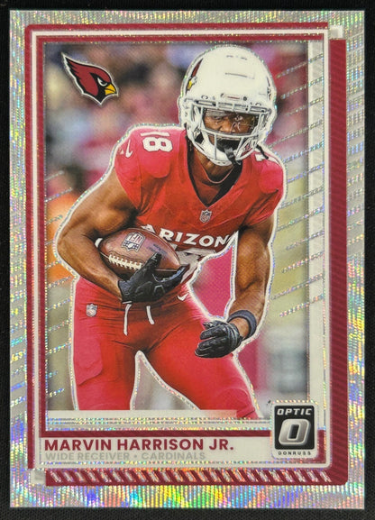 Marvin Harrison Jr. 2025 Panini Donruss Optic Wave Prizm /300 Cardinals Sports Trading Cards