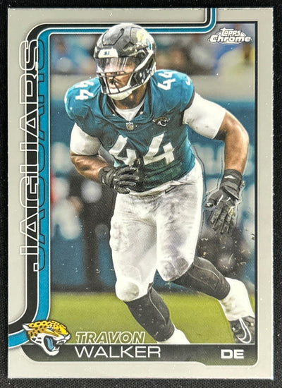 Travon Walker 2025 Topps Chrome Jaguars Default Title Sports Trading Cards