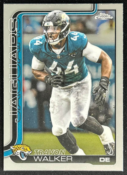 Travon Walker 2025 Topps Chrome Jaguars Default Title Sports Trading Cards